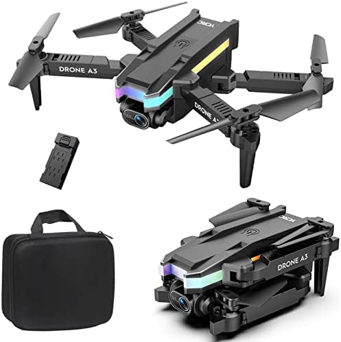 NA# 2022 Drone with Daul 4K HD FPV Camera Remote Control Toys Gifts for Boys Girls with Altitude Hold Headless Mode One Key Start Speed Adjustment