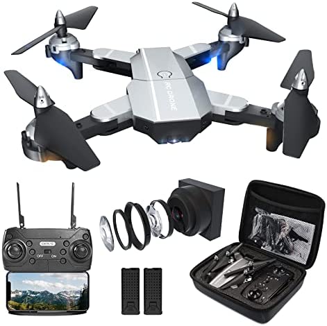 Drone with 1080P Camera for Adults,Foldable RC Quadcopter, Helicopter ...