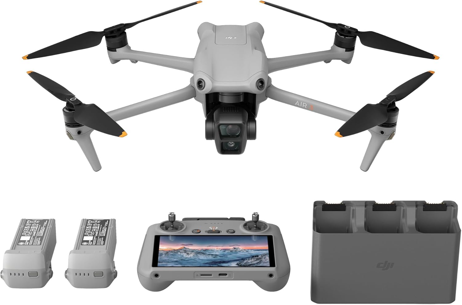 DJI Air 3 Fly More Combo with DJI RC 2, Drone with Camera 4K, Dual Pri...