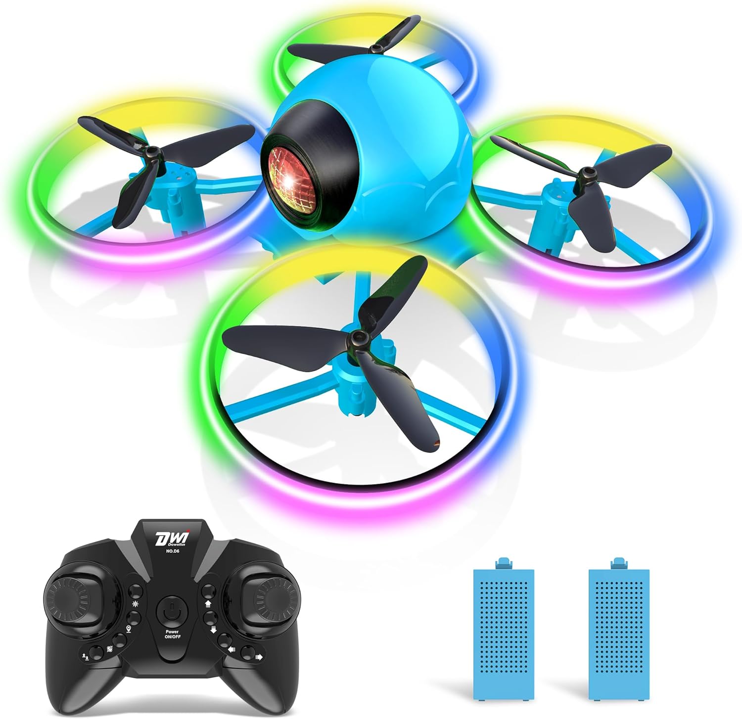 Dwi Dowellin Mini Drone for Kids, 4.9 Inch Small Flying Toys Drones wi...