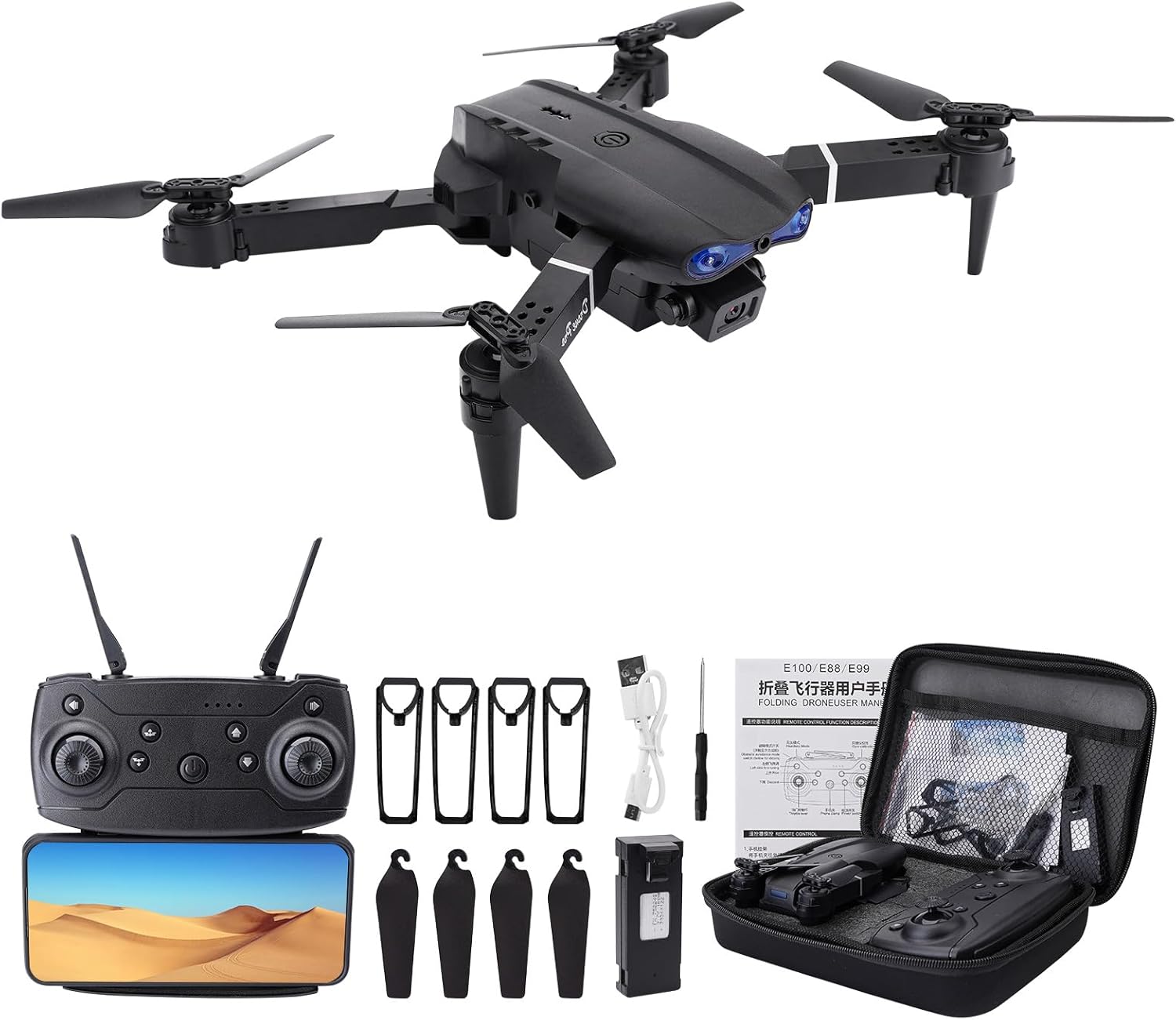 Drone for Adults with 1080P HD Camera - WiFi Live Video, FPV, Altitude...