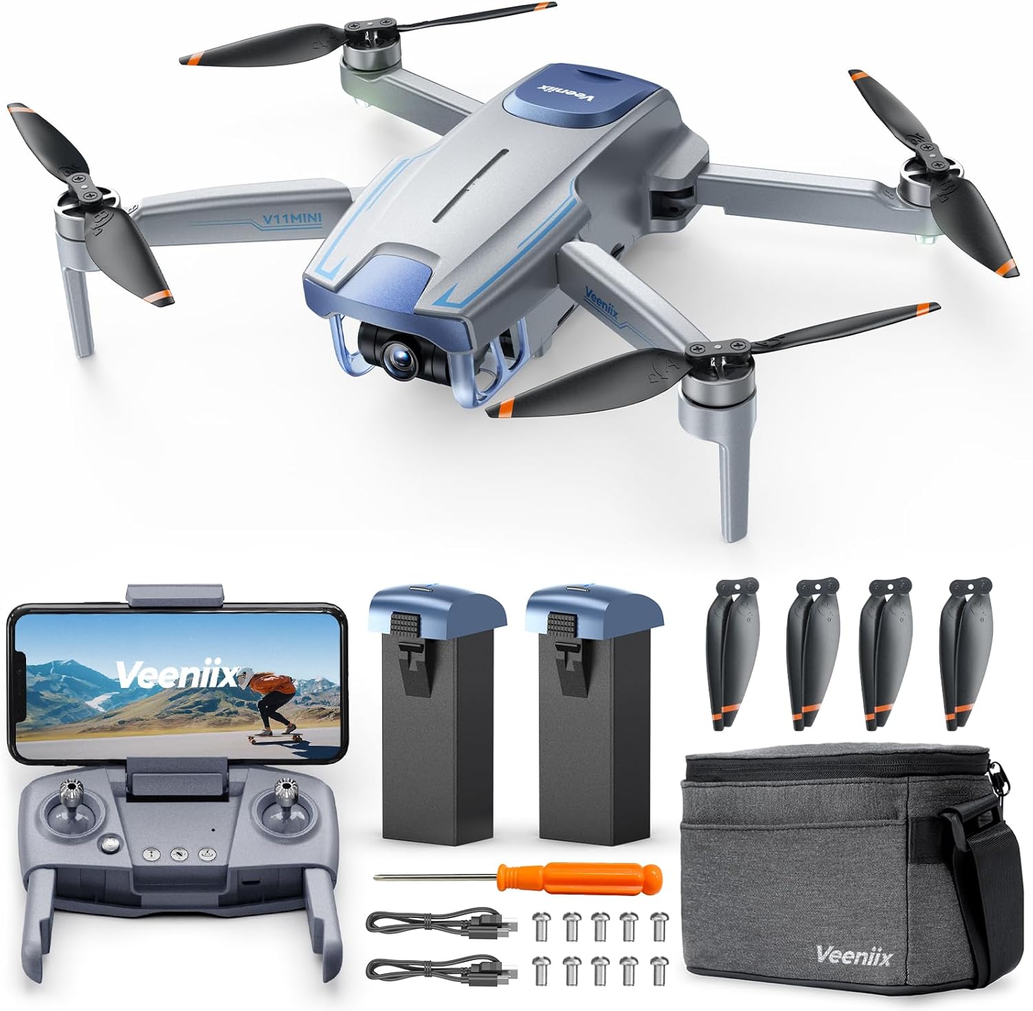 V11MINI Drone with Camera for Adults 4k, 60-Min Flight Time,Under 250g...